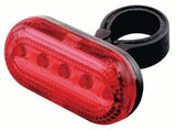 STOP - HI FIVE 5 LED-uri Rosii SUPER BRIGHT 2 Functii Tija sa 25.4 - 31.8mm  Structura rezistenta 