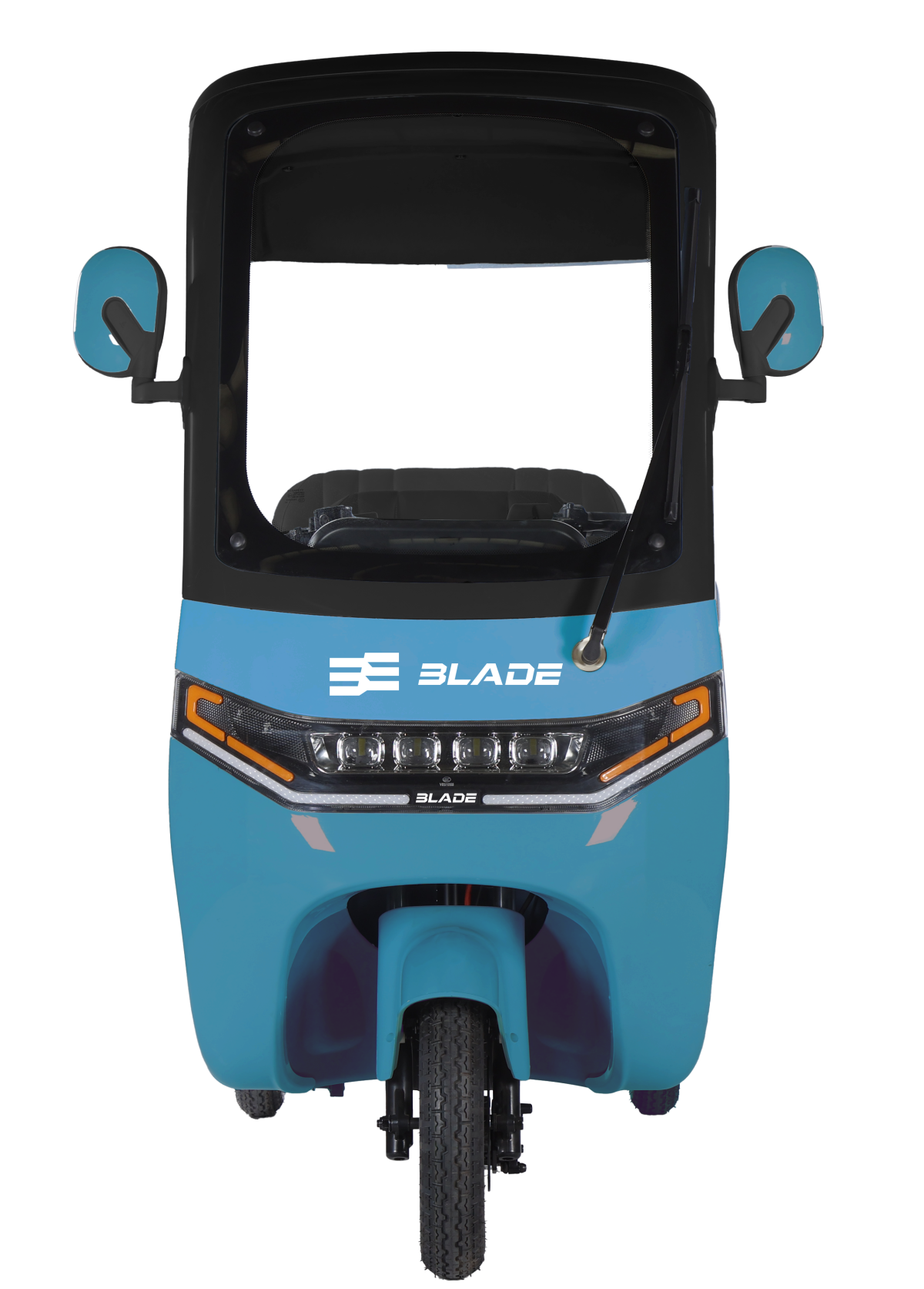 Triciclu electric pentru 2 persoane BLADE CAB X3, 1200W, 25 km/h, autonomie pana la 70 km, baterie 72V 20Ah, cu acoperis, Albastru/Negru, 2, atomico.ro