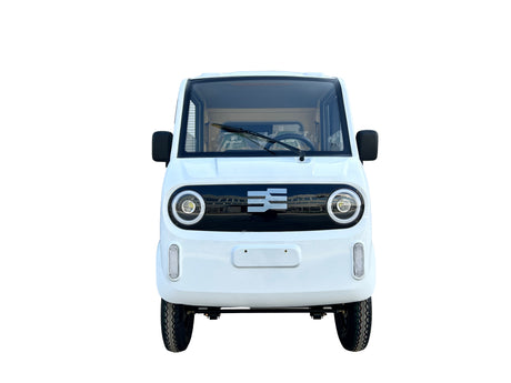 Mașini electrice fără permis, Masina Pickup Cargo electric fara permis BLADE - CARGO PRO 12, 3000W, 25 km/h, 72V 100Ah, 800 kg sarcina, autonomie 100 km, alb-negru, 3, atomico.ro