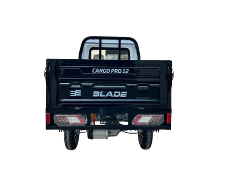 Mașini electrice fără permis, Masina Pickup Cargo electric fara permis BLADE - CARGO PRO 12, 3000W, 25 km/h, 72V 100Ah, 800 kg sarcina, autonomie 100 km, alb-negru, 6, atomico.ro