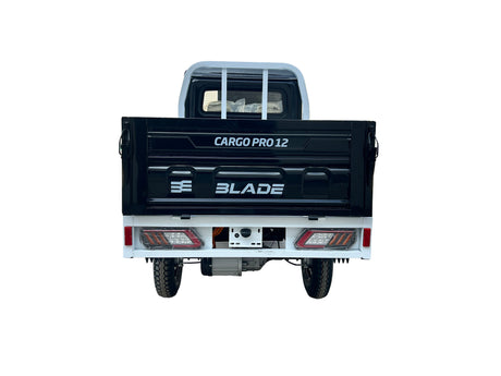 Mașini electrice fără permis, Masina Pickup Cargo electric fara permis BLADE - CARGO PRO 12, 3000W, 25 km/h, 72V 100Ah, 800 kg sarcina, autonomie 100 km, negru-alb, 8, atomico.ro