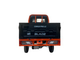 Masina Pickup Cargo electric fara permis BLADE - CARGO PRO 12, 3000W, 25 km/h, 72V 100Ah, 800 kg sarcina, autonomie 100 km, negru-portocaliu