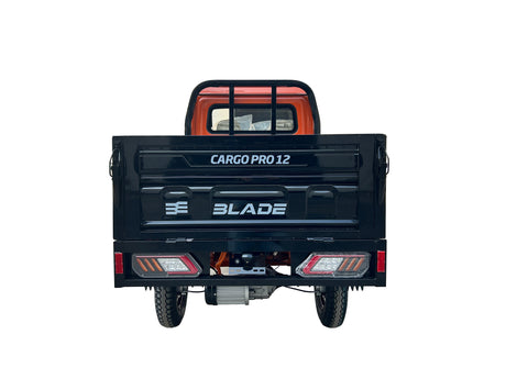 Mașini electrice fără permis, Masina Pickup Cargo electric fara permis BLADE - CARGO PRO 12, 3000W, 25 km/h, 72V 100Ah, 800 kg sarcina, autonomie 100 km, portocaliu-negru, 8, atomico.ro