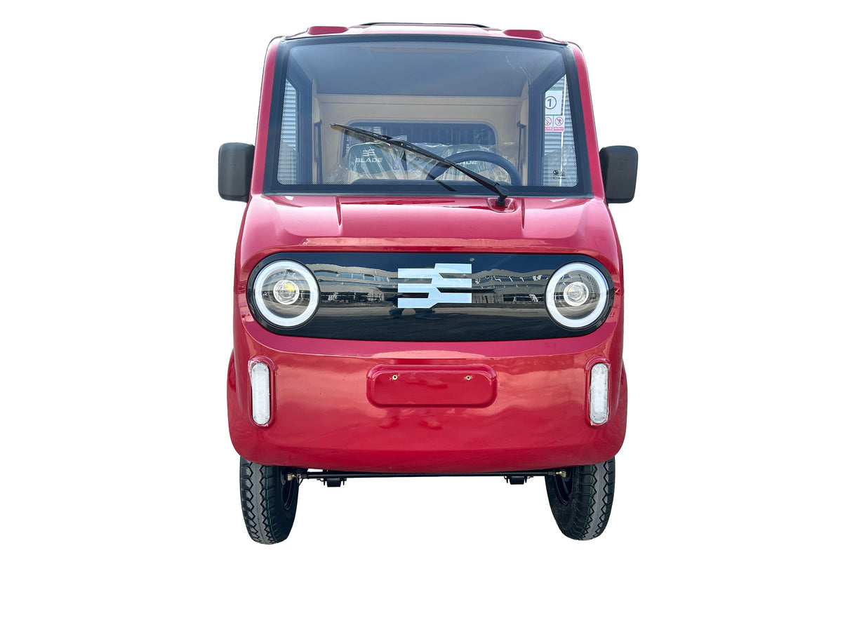 Masina Pickup Cargo electric fara permis BLADE - CARGO PRO 12, 3000W, 25 km/h, 72V 100Ah, 800 kg sarcina, autonomie 100 km, rosu-negru, 3, atomico.ro