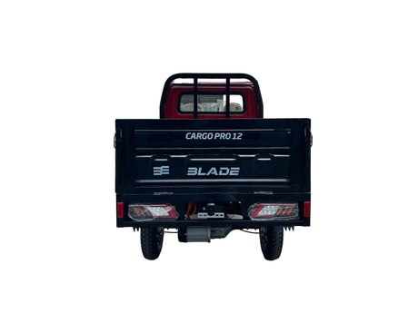 Mașini electrice fără permis, Masina Pickup Cargo electric fara permis BLADE - CARGO PRO 12, 3000W, 25 km/h, 72V 100Ah, 800 kg sarcina, autonomie 100 km, rosu-negru, 6, atomico.ro