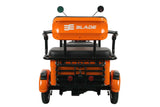 Triciclu electric Blade TRIP X2 2000 W, 25 km/h, autonomie pana la 70 km, baterie plumb- acid 72 V 20 Ah, greutate maxima 160  kg, Fara permis, negru-portocaliu