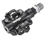 PEDALE WELLGO - M094B  -  Aluminiu  - Ax Cr-Mo  -  80.6x65.3x33.8mm  -  Negru  - 318g  -  Bucsa DU 