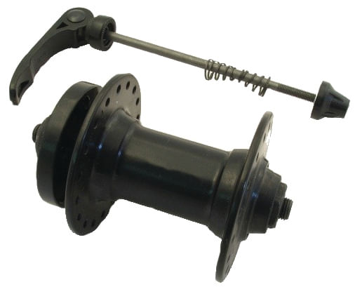 Butuc fata - aluminiu gauri 32 frana disc  -  negru anodizat lungime, 5, atomico.ro