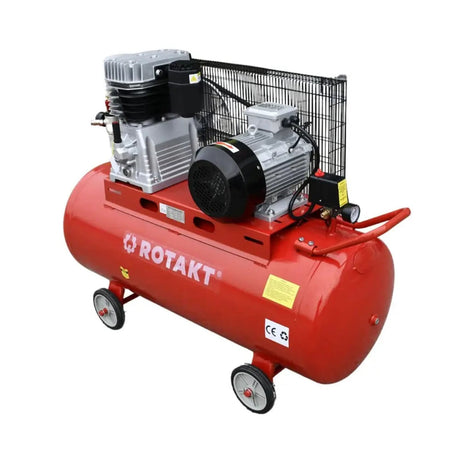 Compresoare cu ulei, Compresor Aer Industrial Trifazat Rotakt ROCP-200-10 200L, 4CP, 2 Cilindrii, Debit 480L/min, Presiune 10 Bar, Capacitate butelie 200L, 2, atomico.ro