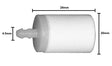 Filtru benzina Husqvarna - 4.5mm - 
