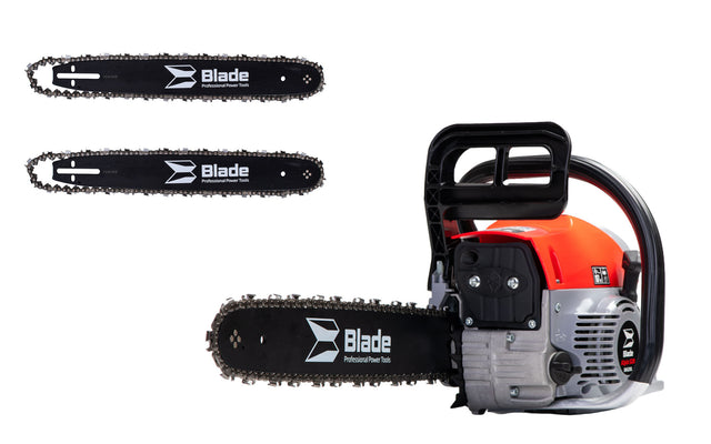 Promo Drujba pe benzina BLADE Alpin 520 - 3.1CP, 2 lama si 2 lanturi- Accesorii incluse