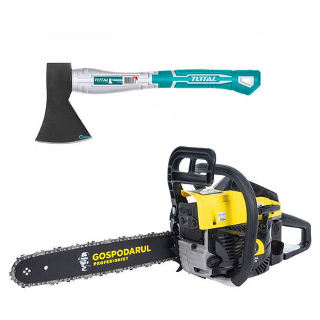 Oferta Zilei, Drujba pe benzina Gospodarul Profesionist GP-5200 - 2.7 CP, 52cc + toporisca Total 600g, 1, atomico.ro