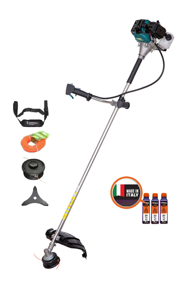 Motocoasa GP-52 POWER, 3 CP, 6 accesorii, ham tip curea, 3 ulei incluse