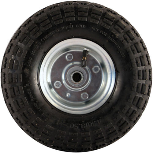 Roata roaba - TT - cu rulment - mixt - 3.50-4 6PR pentru ax 20mm