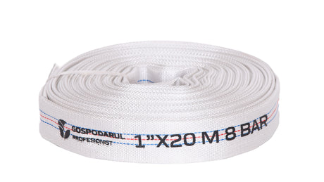 Furtun Gradina, Furtun pompieri - pvc panzat - 1" - ø 25mm - 8 bar - tip d - 20m, 1, atomico.ro