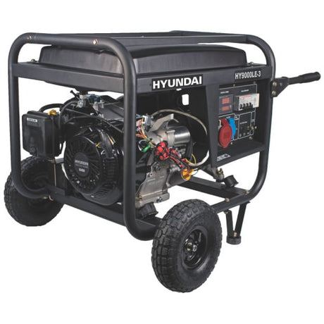 Generatoare de curent electric pe benzina, Generator de curent trifazic HYUNDAI,  8.1 Kw , HY9000LEK-3, atomico.ro