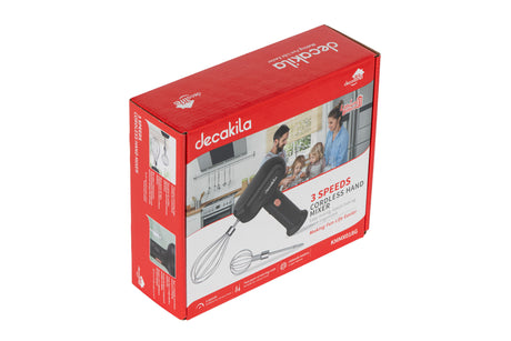 Electrocasnice mici, Mixer de mana fara fir Decakila, 25W, 3 viteze, 6, atomico.ro