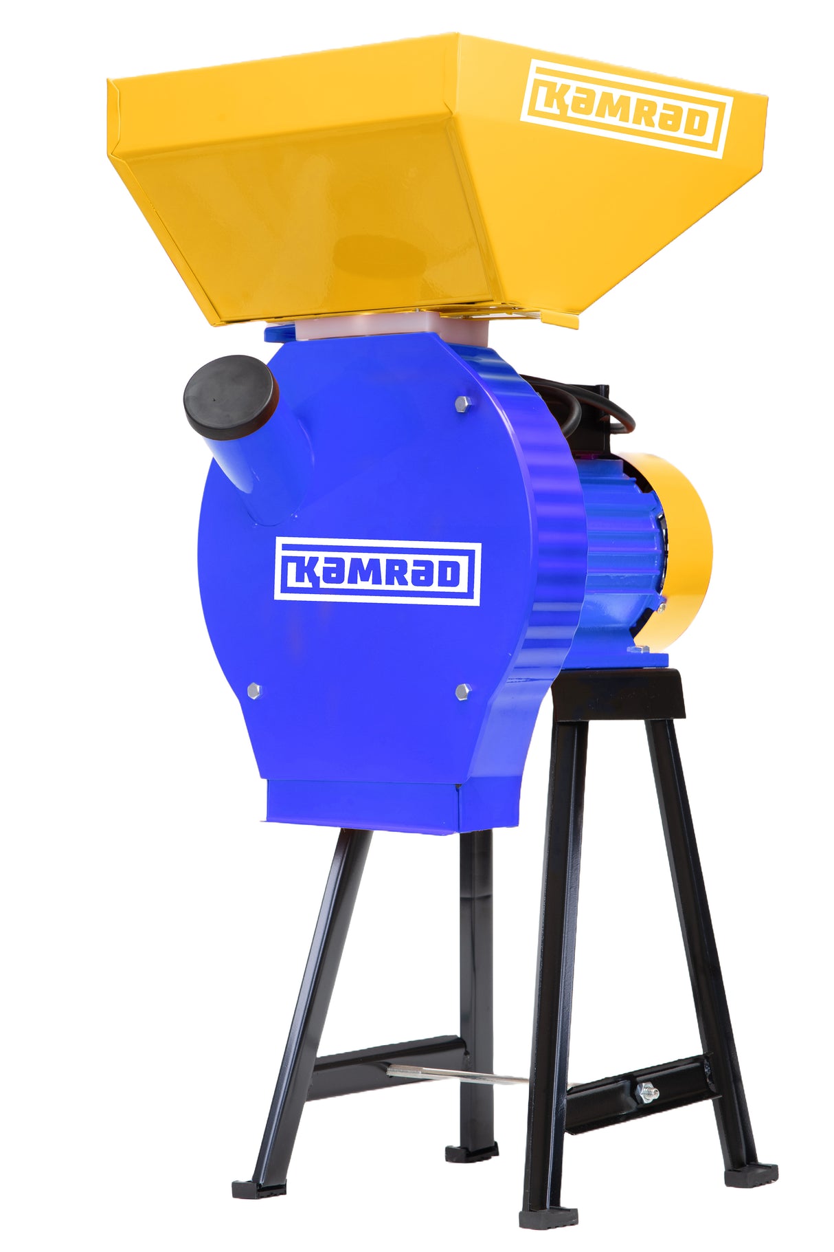 Moara cu suport metalic pentru cereale si stiuleti de porumb KAMRAD KMRS1S, 2700 W, 4 site incluse, capacitate 200 kg/h, 1, atomico.ro