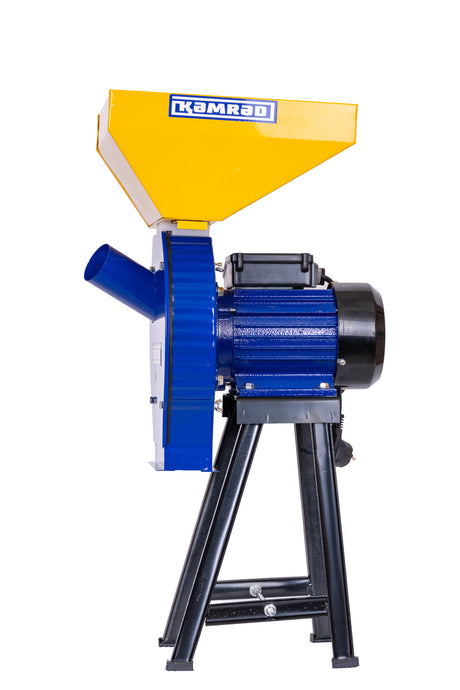 Mori Cereale si Batoze Porumb, Moara cu suport metalic pentru cereale si stiuleti de porumb KAMRAD KMRS1S, 3900 W, 4 site incluse, capacitate 200 kg/h, 4, atomico.ro