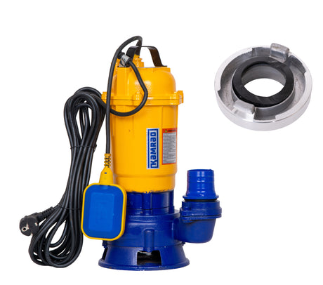 Pompe apa murdara cu tocator, Pompa submersibila de apa murdara cu tocator Kamrad WQCD-K3300, 1300W, 25000 l/h, adancime 8m, 6, atomico.ro