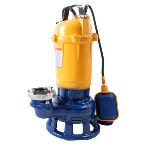 Pompe apa murdara cu tocator, Pompa submersibila de apa murdara cu tocator Kamrad WQCD-K3300, 1300W, 25000 l/h, adancime 8m + furtun pompieri 2 20 m, 2, atomico.ro