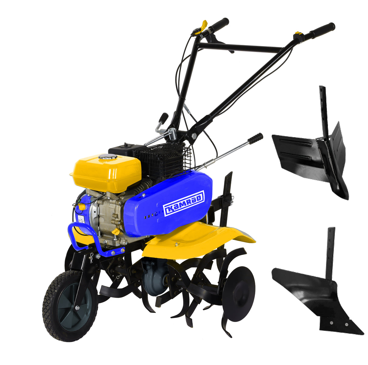 Motosapatoare KAMRAD 8CP, 212cc, latime lucru 55–80 cm cu accesorii (plug, rarita si roti de transport 4.00x8), 2, atomico.ro