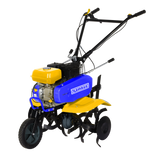 Motosapatoare KAMRAD 8CP, 212cc, latime lucru 55–80 cm cu accesorii (plug, rarita si roti de transport 4.00x8)