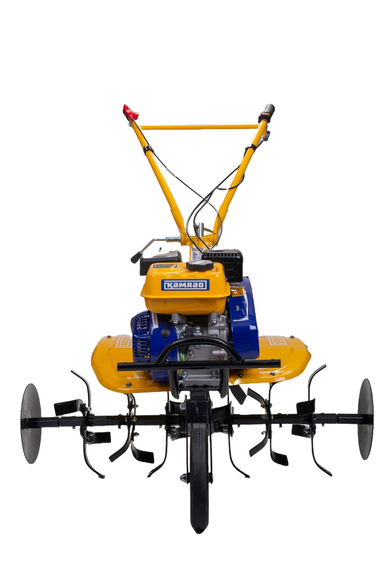 Motosapa pe benzina Kamrad, 7CP, 208cc, latime de lucru 80cm. Contine roti de transport, 5, atomico.ro