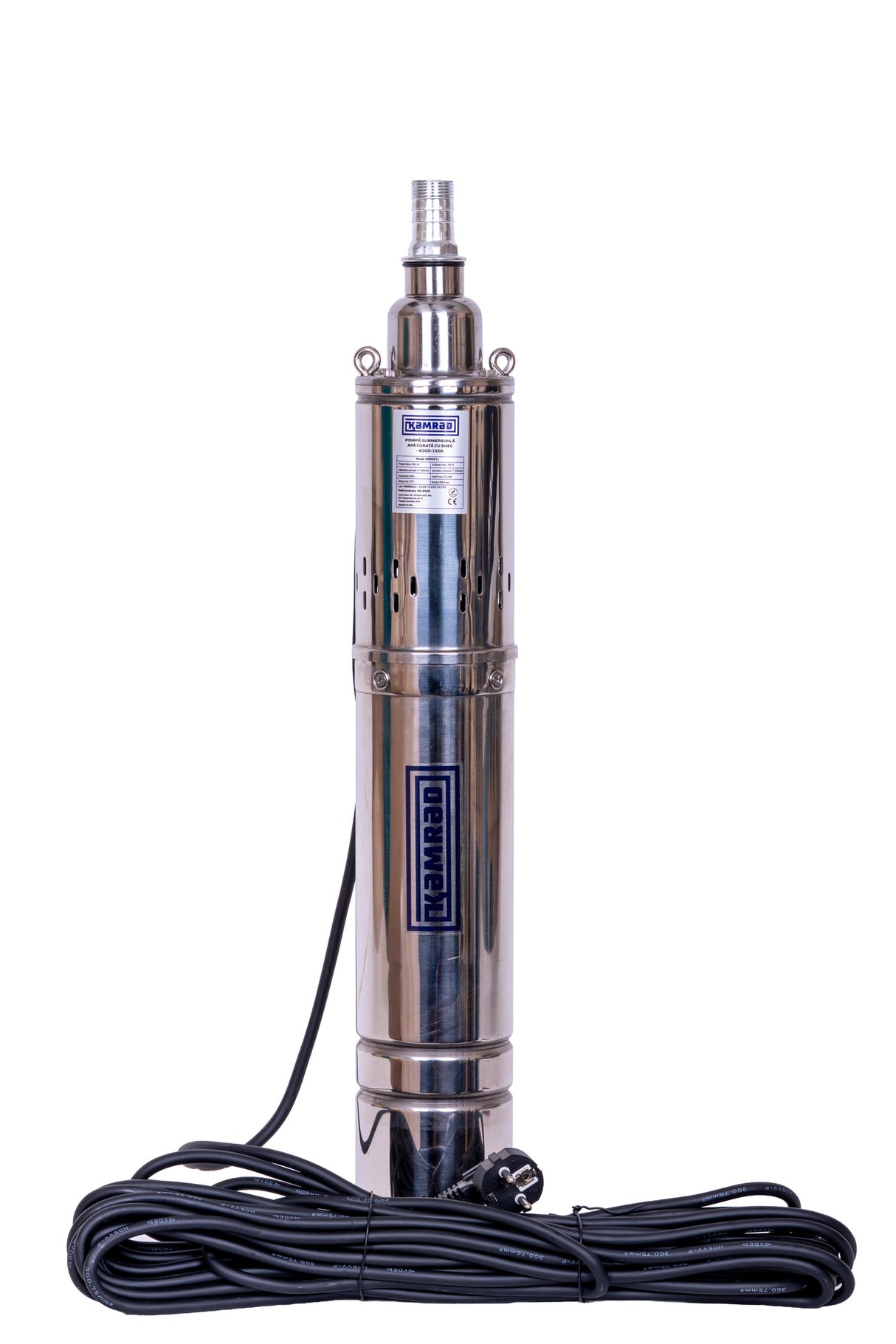 Pompa submersibila apa curata cu snec KAMRAD 4QGD-1500 – 1500 W, inaltime refulare 190m, 3, atomico.ro