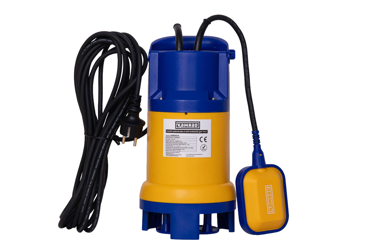 Pompa submersibila pentru apa murdara KAMRAD QDP-750-F – 750W, 14000 l/h, adancime absorbtie 5 m, 1 - 1 1/2 tol, 3, atomico.ro
