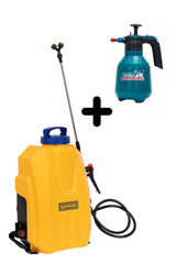 PACHET PULVERIZATOR 12L CU BATERIE+PULVERIZATOR 2L