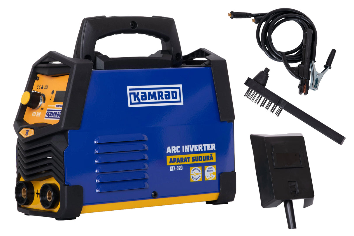 Aparat de sudura KAMRAD KTX-320 MMA 320 – 140A, 2 in 1 MMA + Lift-TIG, portabil, 220V, 1, atomico.ro