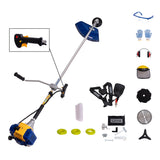 Motocoasa profesionala KAMRAD KRX-8000, 5 CP, 52cc, set 12 accesorii, ham profesional Perfect Strap