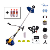 Motocoasa profesionala KAMRAD KRX-8000, 5 CP, 52cc, set 12 accesorii, ham profesional Perfect Strap + 3x100ml ulei