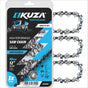 KUZA - Lant pentru drujba, Lungime 12, pas 1/4, grosime 050-1.3 mm, 64 Zale, 3 lanturi/pachet