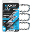 KUZA - Lant pentru drujba, Lungime 6, pas 1/4, grosime 043-1.1 mm, 37 Zale, 3 lanturi/pachet