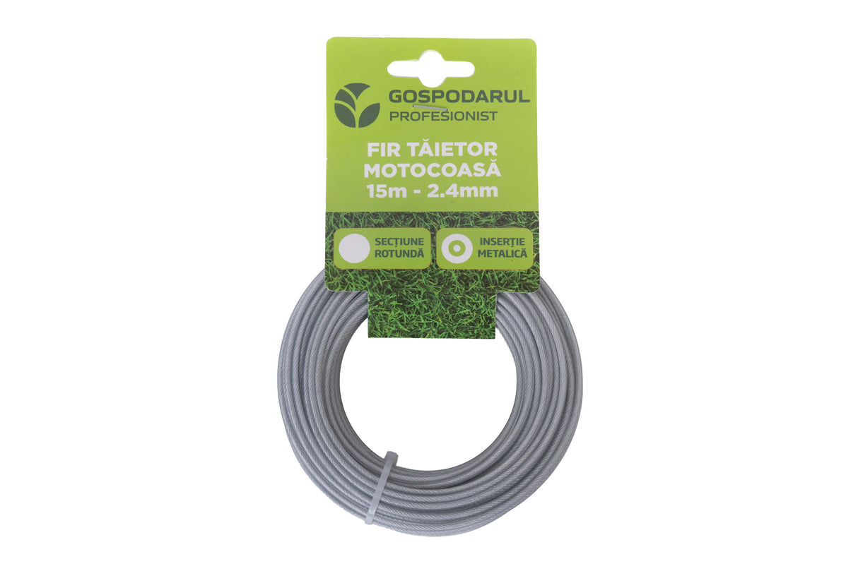 Fir taietor cu insertie metalica 15m - 2.4mm sectiune rotunda mc, 1, atomico.ro