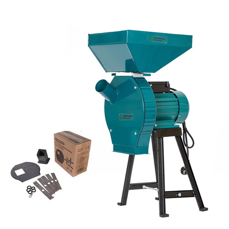Produse, Moara cu suport pentru cereale si stiuleti de porumb GP-MCR1S - 3900W, 320 kg/h + accesoriu furaje, 1, atomico.ro