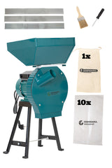 Moara cu suport pentru cereale si stiuleti de porumb GP-MCR1S - 3900W, 320 kg/h + accesoriu furaje, fructe si legume