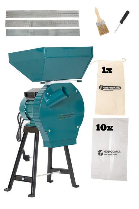 Produse, Moara cu suport pentru cereale si stiuleti de porumb  GP-MCR1S - 3900W, 320 kg/h, 1, atomico.ro