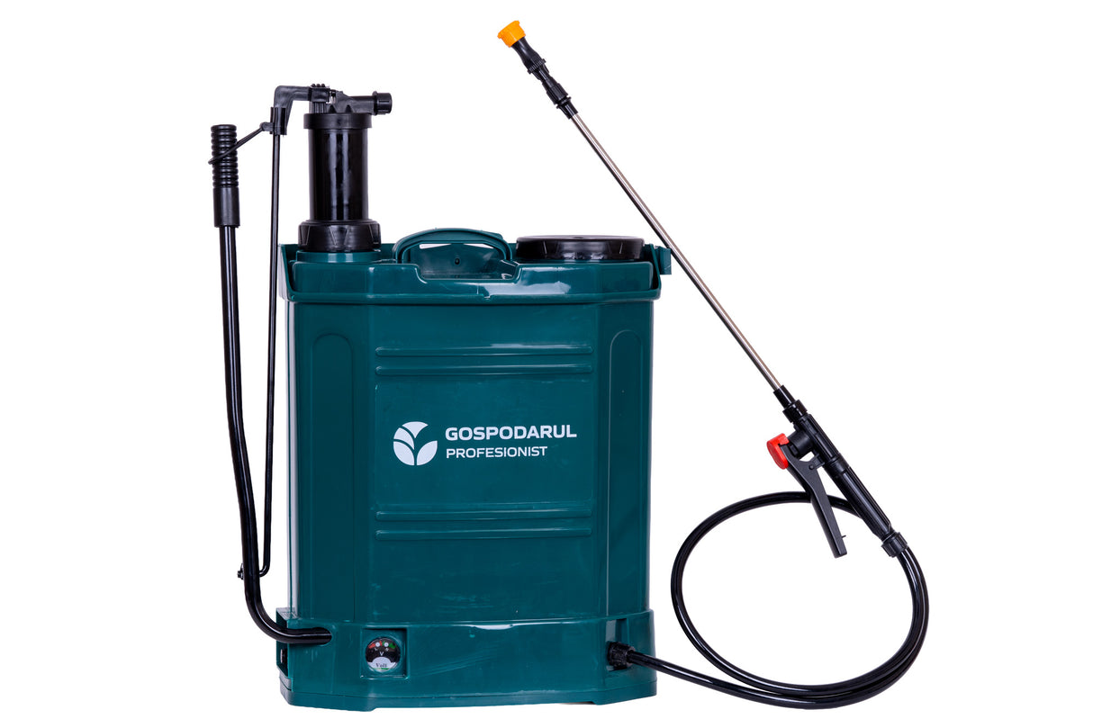 Pompa de stropit Gospodarul Profesionist 16L - 2 in 1 cu baterie + actionare manuala, 3 duze incluse, 1, atomico.ro