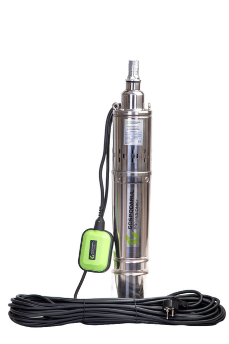 Gospodarul Profesionist, Pompa submersibila apa curata Gospodarul Profesionist cu snec si flotor - 4QGD-1500-F + Presostat, 2, atomico.ro