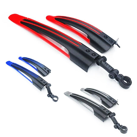 Accesorii pentru biciclete, Aripi plastic - negru + albastru, atomico.ro