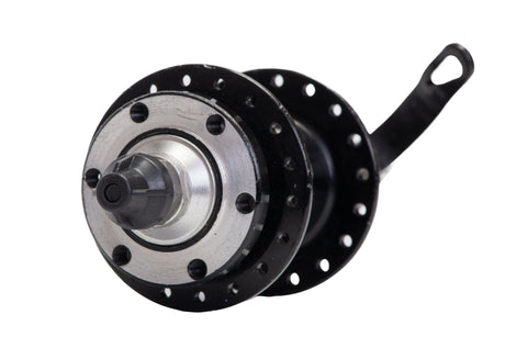 Componente, Butuc spate 26, casetat, aluminiu, disc, prindere rapida, cu rulment, 32H, 5, atomico.ro
