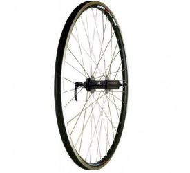 Piese de schimb, Roata spate al dub 26.5x1.75 (disc, rulment, casetat, qr, 36h, 14g, skin), atomico.ro