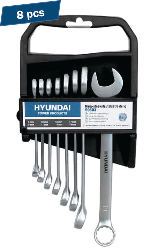 Chei auto - mecanica, Set 8 chei combinate 8-19 HYUNDAI HY-59503, atomico.ro