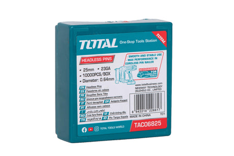 Compresoare aer TOTAL, Cuie TOTAL 25 mm GA23, 0.64 mm, pentru pistol batut cuie TCBNLI3606, 3, atomico.ro