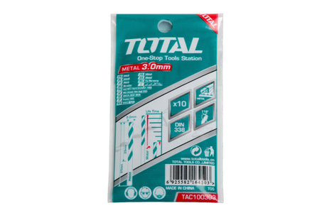 Accesorii scule electrice TOTAL, Burghiu pentru metal Total - HSS - 3x61mm, 4, atomico.ro