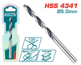 Burghiu pentru metal TOTAL HSS 5 mm