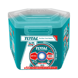 Set discuri taiere metal TOTAL 115 mm, 1.0 mm, 22.2 mm, 50 bucati, pentru inox si metal